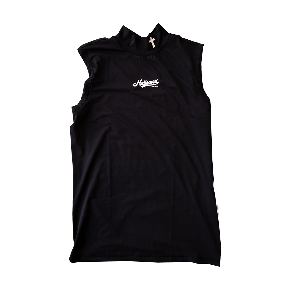 Black Sleeveless Mock Neck - Hallowed Collection