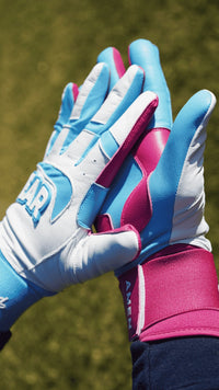 Pro Long Cuff Cabretta “DEAR LORD” Batting Gloves COTTON CANDY - Hallowed Collection