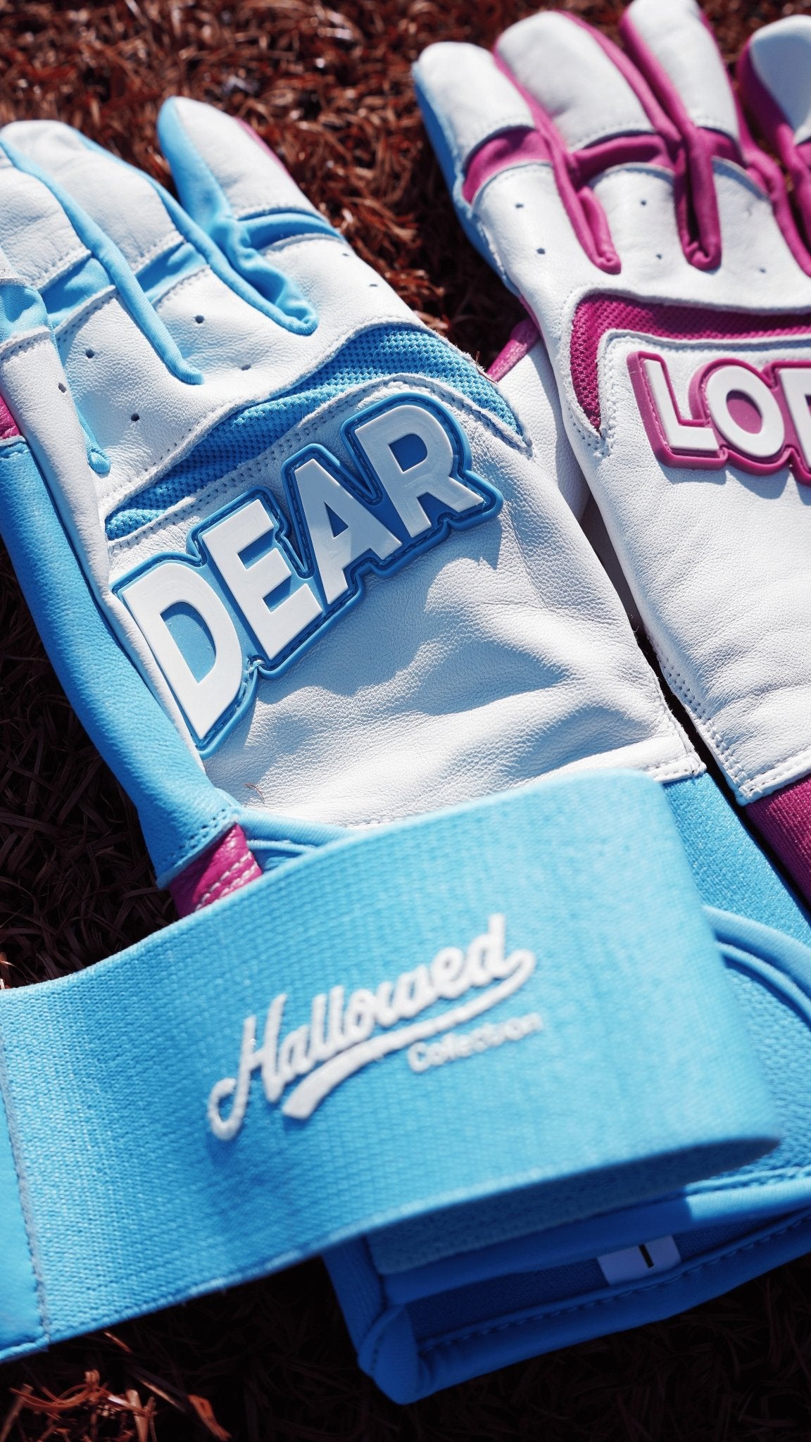 Pro Long Cuff Cabretta “DEAR LORD” Batting Gloves COTTON CANDY - Hallowed Collection