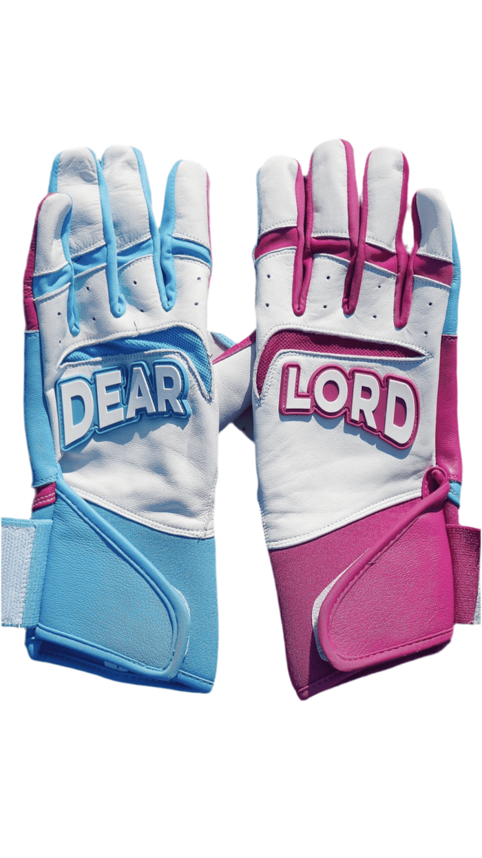 Pro Long Cuff Cabretta “DEAR LORD” Batting Gloves COTTON CANDY - Hallowed Collection