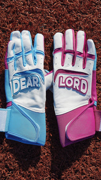 Pro Long Cuff Cabretta “DEAR LORD” Batting Gloves COTTON CANDY - Hallowed Collection