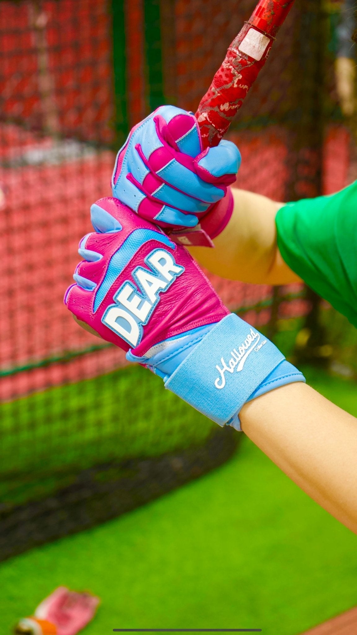 Pro Long Cuff Cabretta “DEAR LORD” Batting Gloves DOUBLE