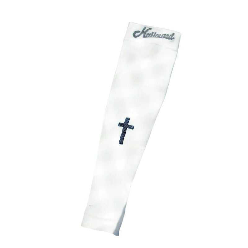 White Graduated Compression Arm Sleeve - Hallowed Collection