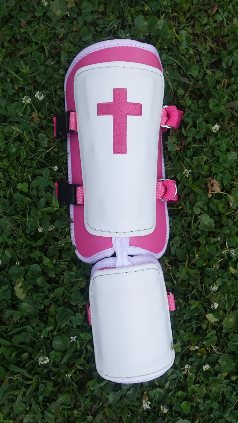 White/Pink Leg Guard - Hallowed Collection