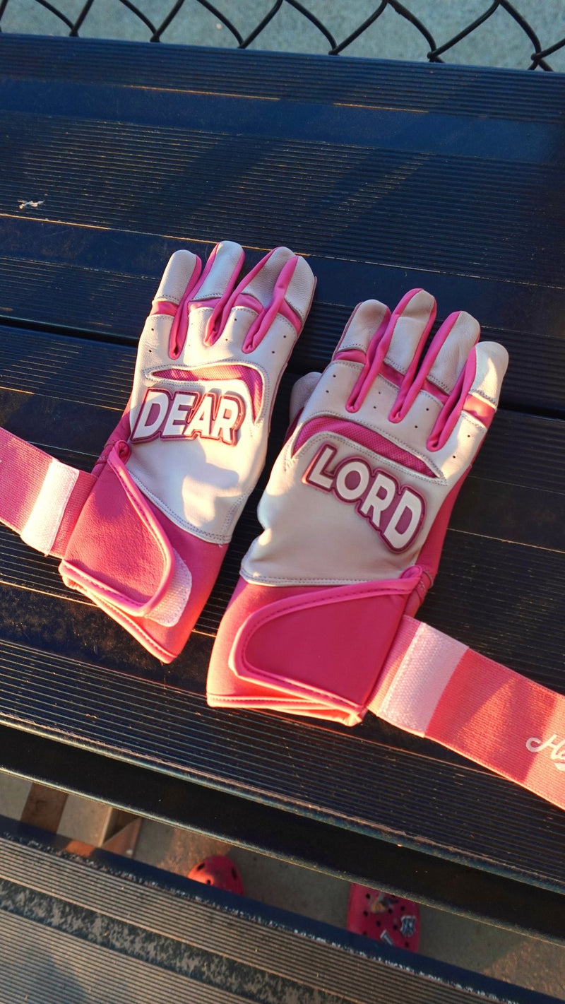 Pro Long Cuff Cabretta “DEAR LORD” Batting Gloves - Hallowed Collection